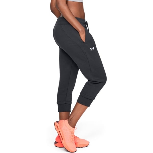 Sale Under Armour Slim Leg Fleece Crop Sweatpants - Picture 6 of 6